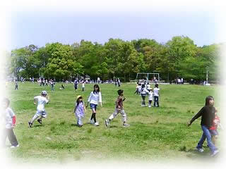 キッズプレイス遠足花畑園芸公園1